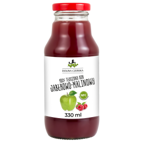 Dolina Czerska Tłoczony sok jabłko malina 0.33l x 15 sztuk