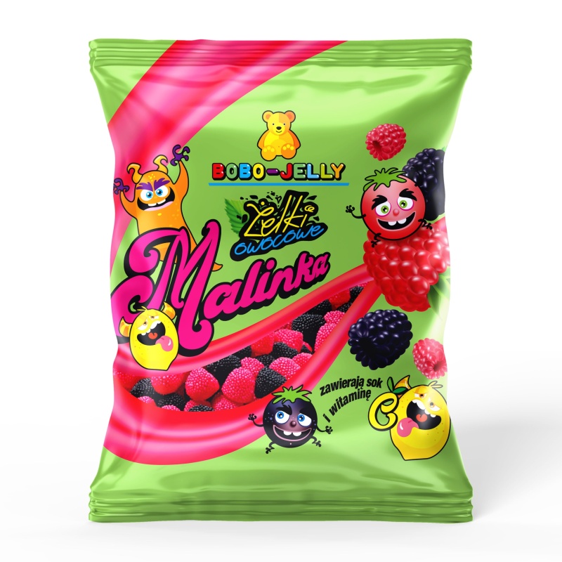 Cymes Bobo - Jelly Żelki Malinki 80g x 25 sztuk