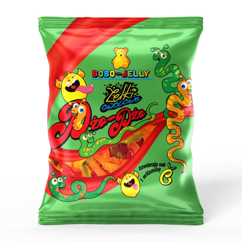Cymes Bobo - Jelly Żelki dżdżownice 80g x 25 sztuk