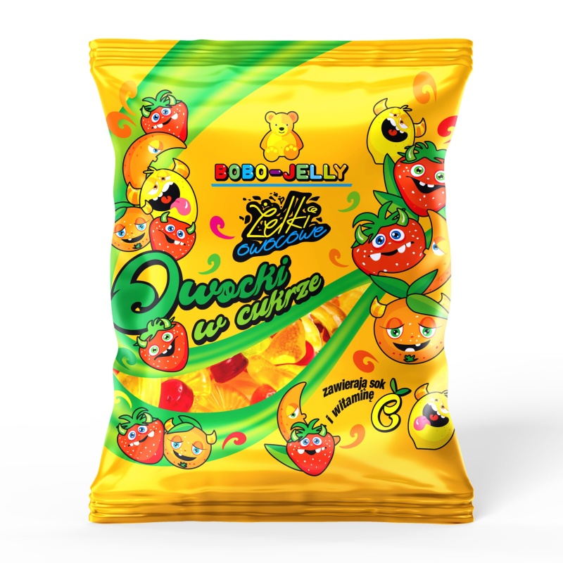 Cymes Bobo - Jelly żelki Owocki w cukrze 80g x 25 sztuk