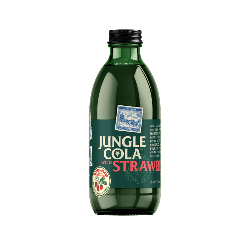Jungle Cola napój Poziomka szkło 330 ml x 12 sztuk