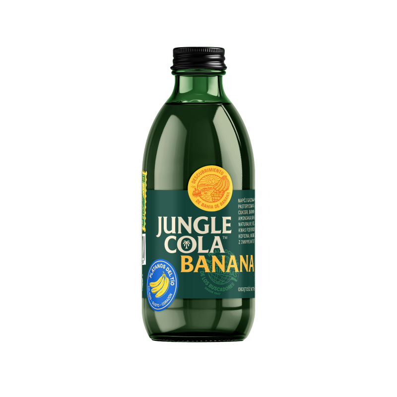 Jungle Cola napój Banan szkło 330 ml x 12 sztuk
