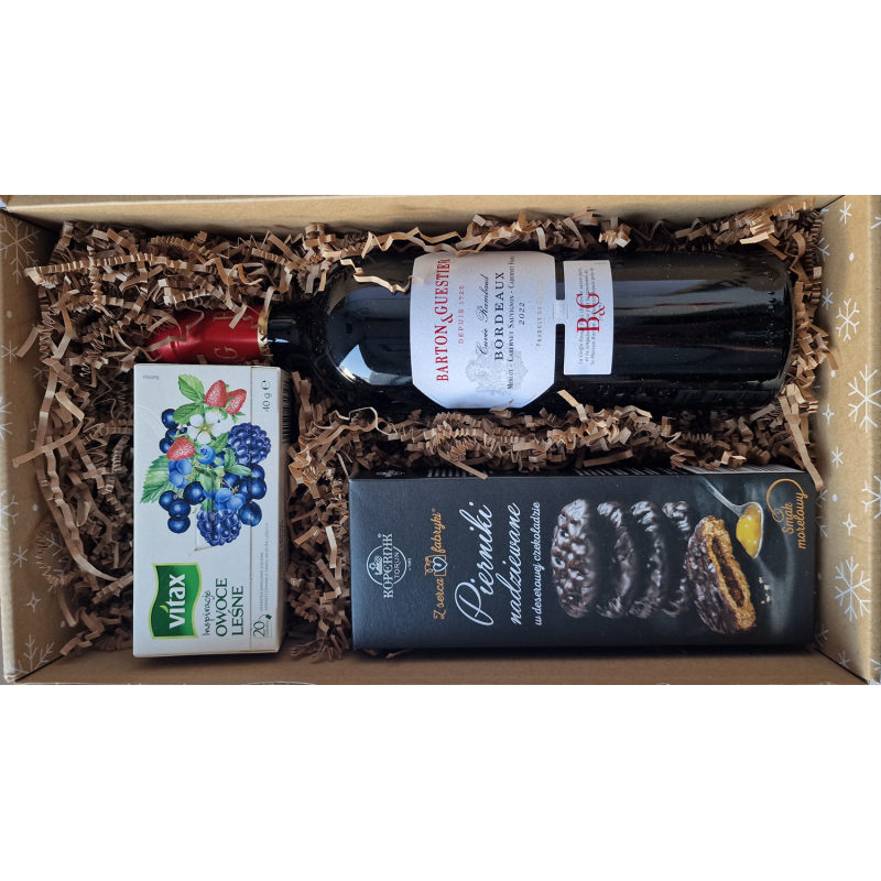 ZESTAW ŚWIĄTECZNY Z WINEM Barton & Guestier NR 218 ZESTAW ŚWIĄTECZNY Z WINEM Barton & Guestier NR 218