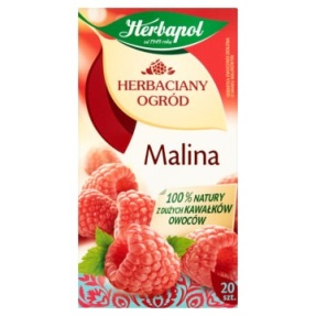 HERBAPOL Herbaciany ogród Herbata owocowo-ziołowa Malinowa 20 torebek 60 g 12 sztuk