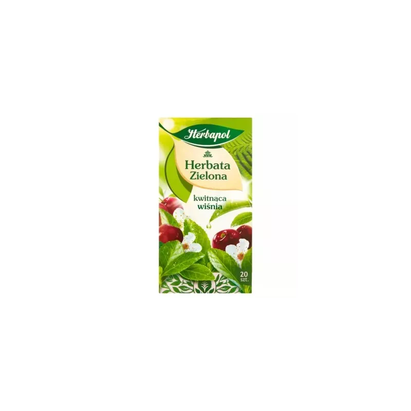 HERBAPOL Herbata zielona Kwitnąca Wiśnia 20 torebek 30 g