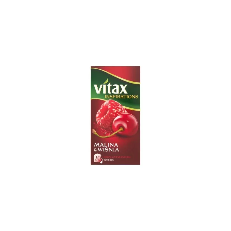 VITAX Inspirations Herbata malina-wiśnia 20 torebek 40 g VITAX Inspirations Herbata malina-wiśnia 20 torebek 40 g