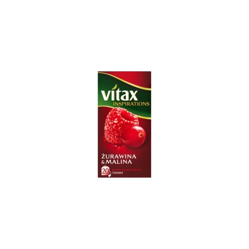 VITAX Inspirations Herbata żurawina-malina 20 torebek 40 g VITAX Inspirations Herbata żurawina-malina 20 torebek 40 g