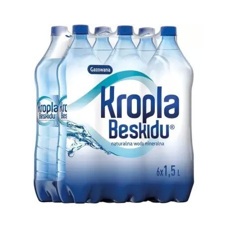 KROPLA BESKIDU 1.5 l. gazowana 504 butelki PALETA