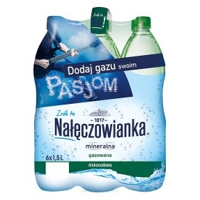 NAŁĘCZOWIANKA 1.5 l. gazowana 504 butelki PALETA